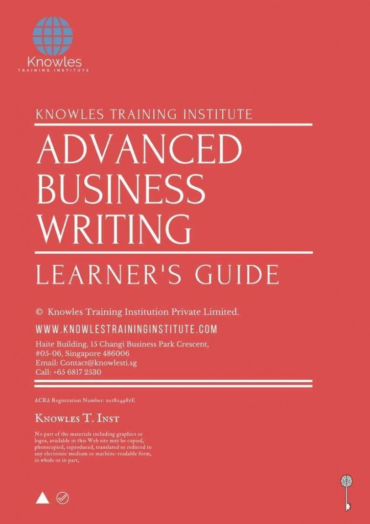 Advanced Business Writing Training Course in Spain Learner_s Guide