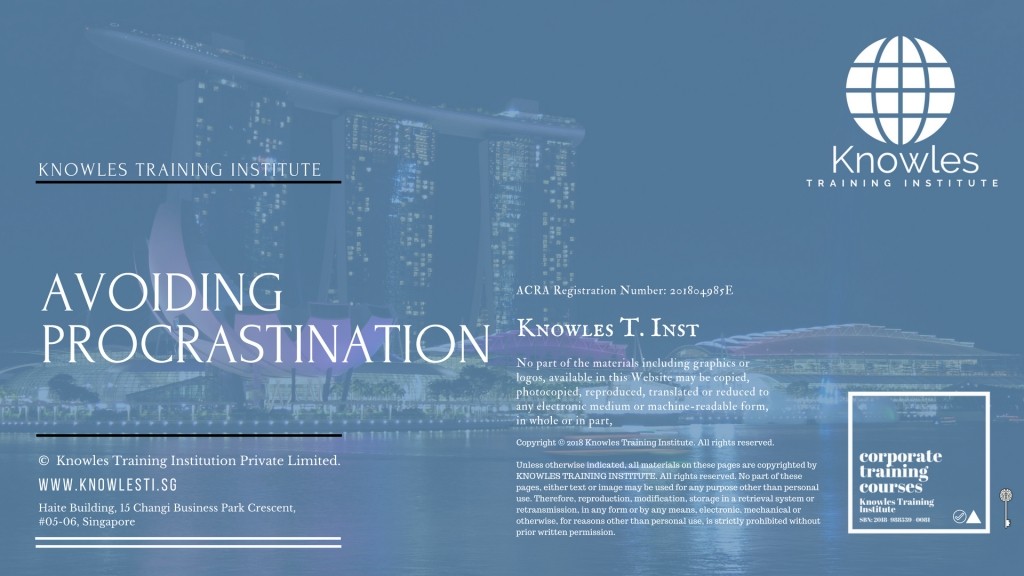 Avoiding Procrastination Training Course in Spain
