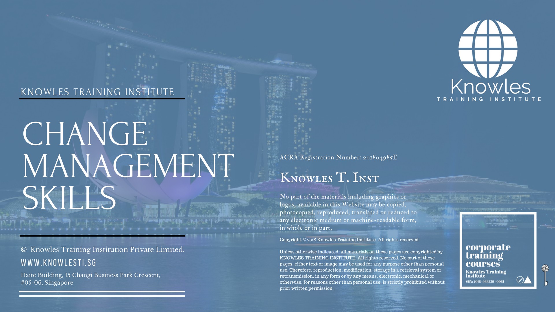 Change Management Skills Training Course in Spain