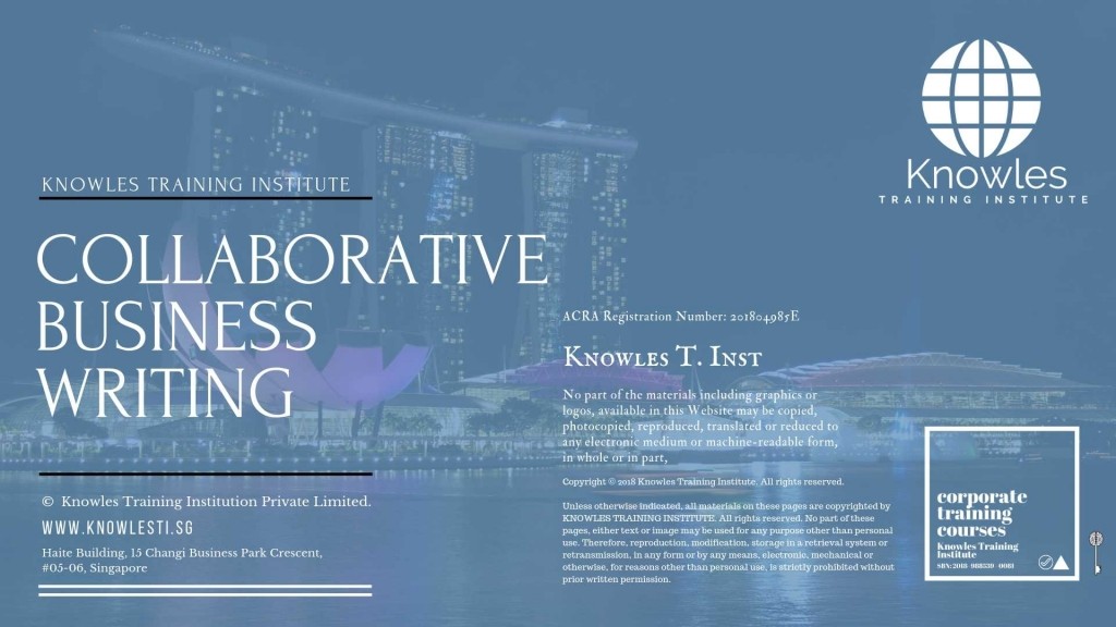 Collaborative Business Writing Training Course in Spain