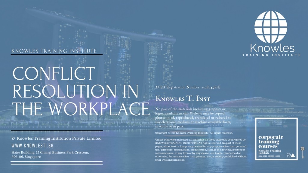 Conflict Resolution In The Workplace Course in Spain