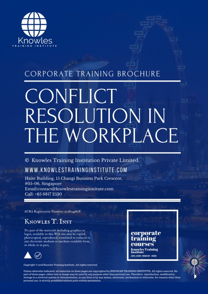 Conflict Resolution In The Workplace Course in Spain _Brochure