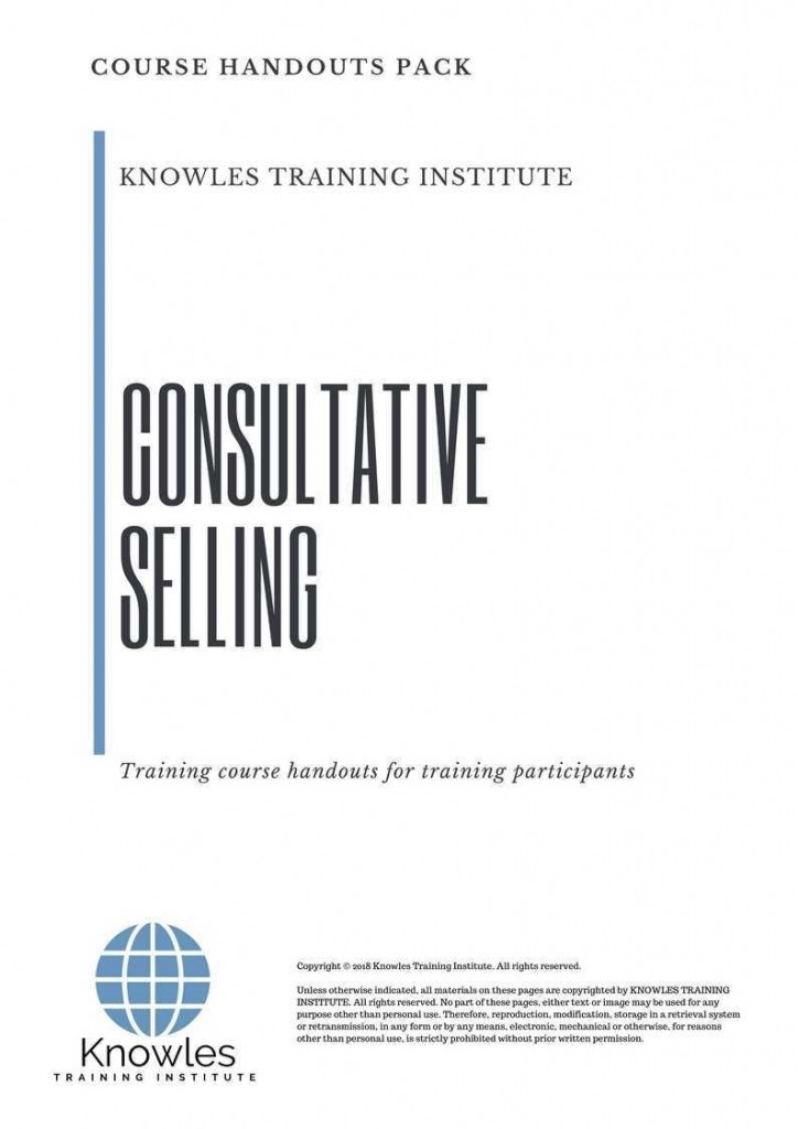 Consultative Selling Training Course in Spain Handouts