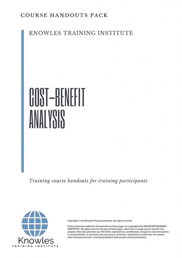 Cost-Benefit Analysis Training Course in Spain Handouts