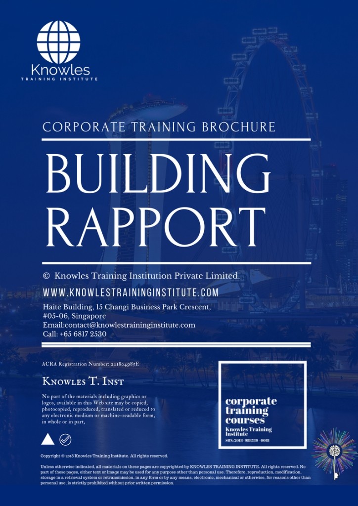 Course Brochure For Building Rapport Training Course in Spain