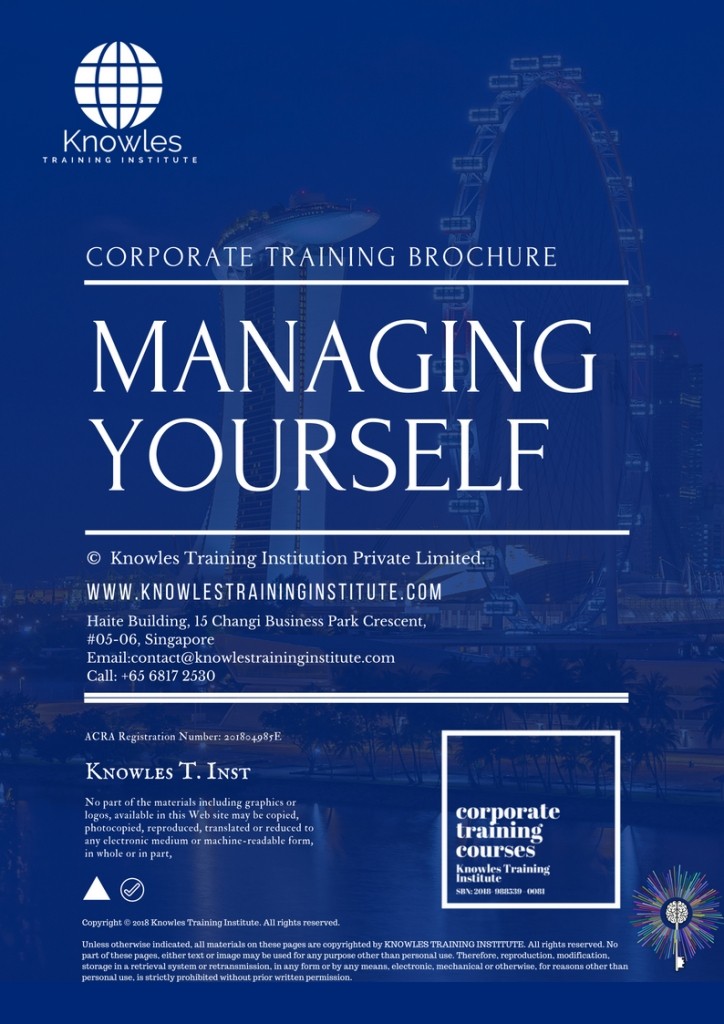 Course Brochure For Managing Yourself Training Course in Spain
