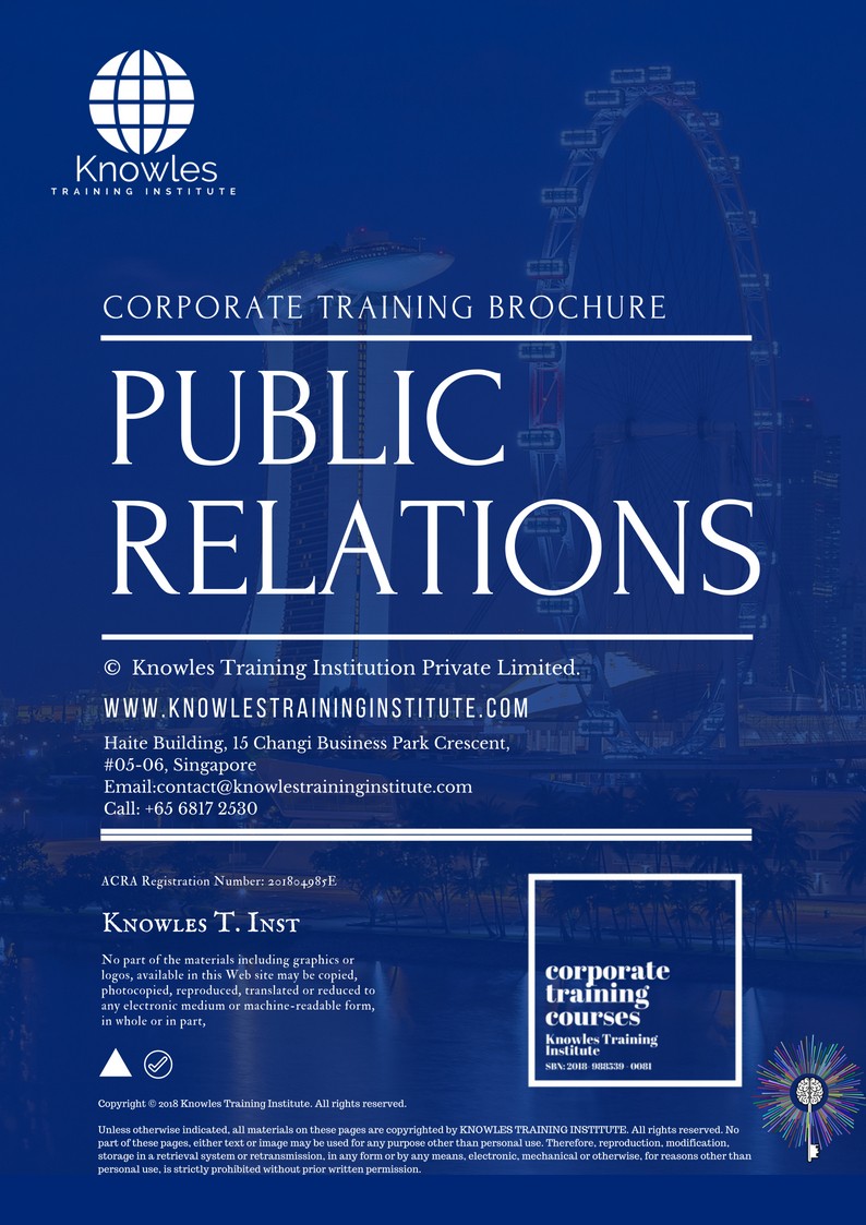 Course Brochure For Public Relations in Spain