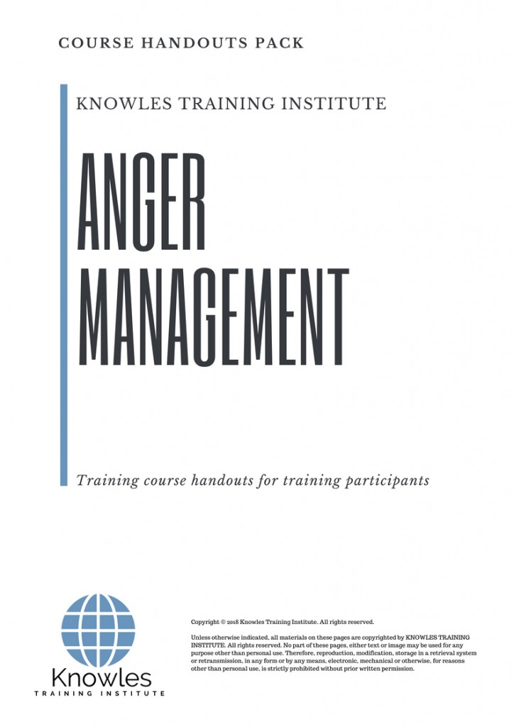 Course Handouts For Anger Management Training Course in Spain