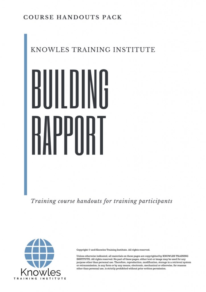 Course Handouts For Building Rapport Course in Spain