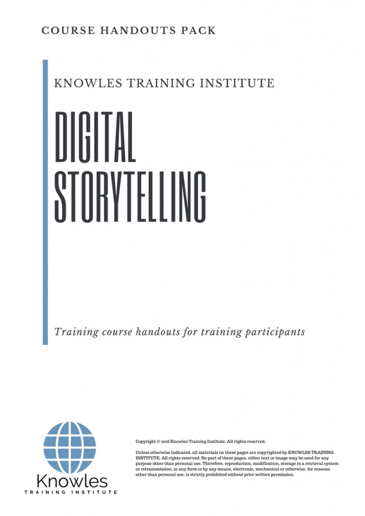 Course Handouts For Digital Storytelling in Spain