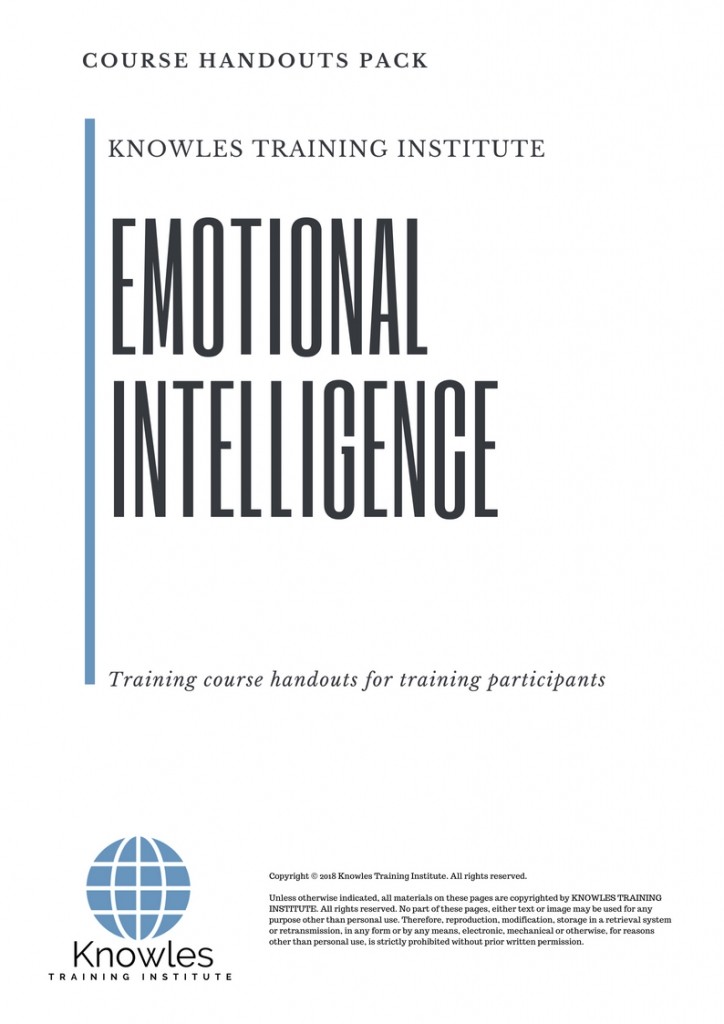 Course Handouts For Emotional Intelligence Training Course in Spain
