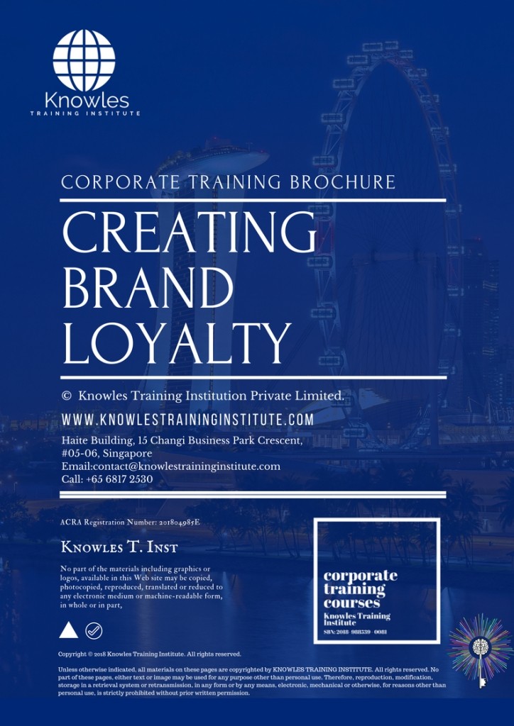 Creating Brand Loyalty Course in Spain Brochure
