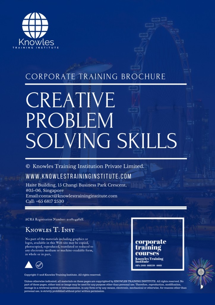 Creative Problem Solving Skills Training Course in Spain Brochure