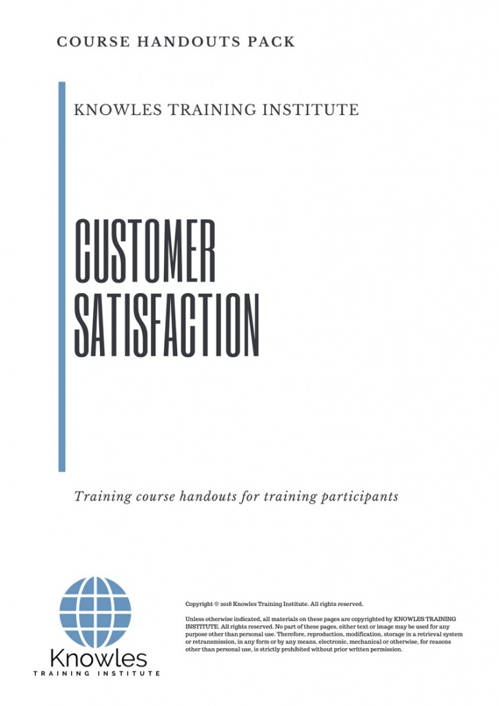 Customer Satisfaction Course in Spain Handouts