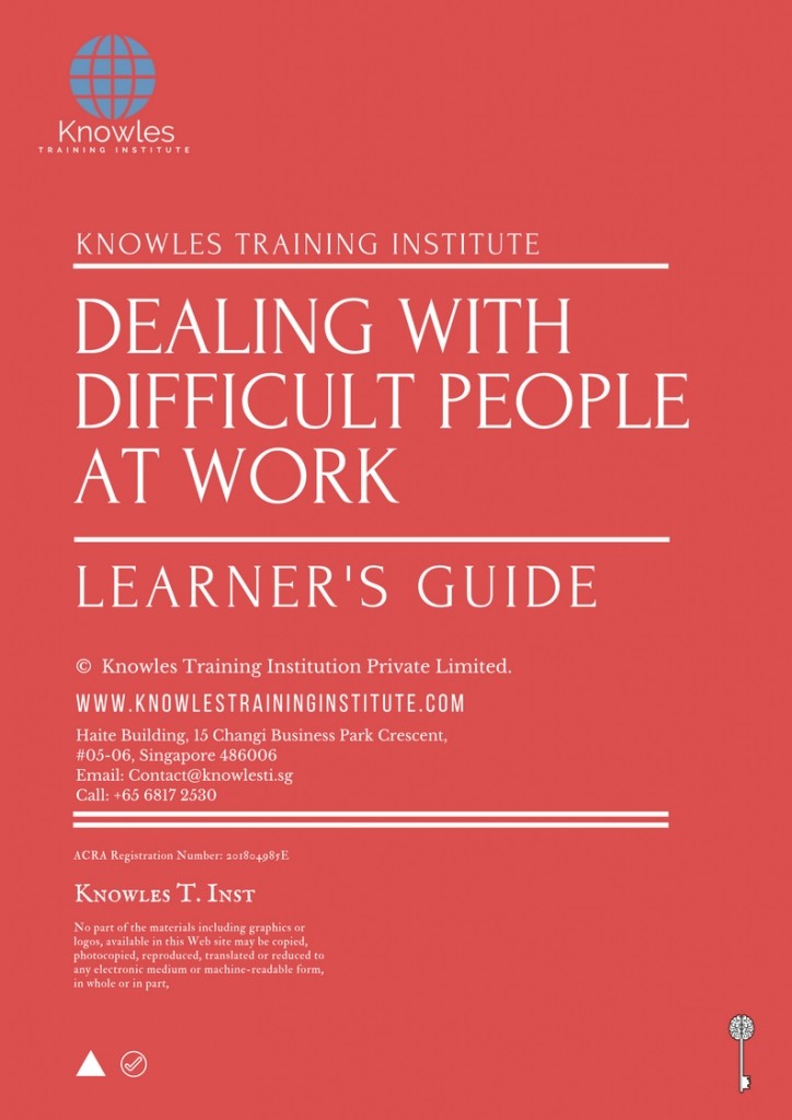 Dealing With Difficult People At Work Course in Spain Learner’s Guide
