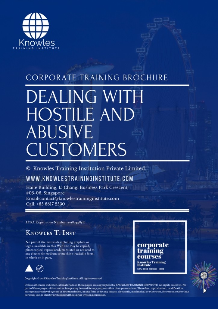 Dealing With Hostile And Abusive Customers Course in Spain Brochure