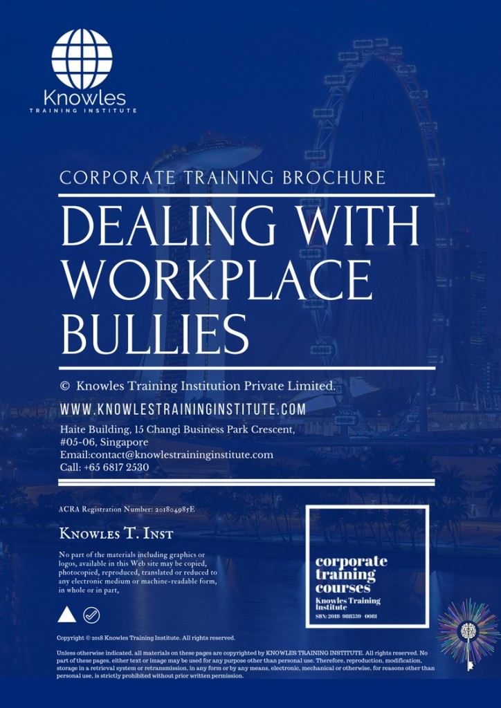 Dealing With Workplace Bullies Course in Spain Brochure