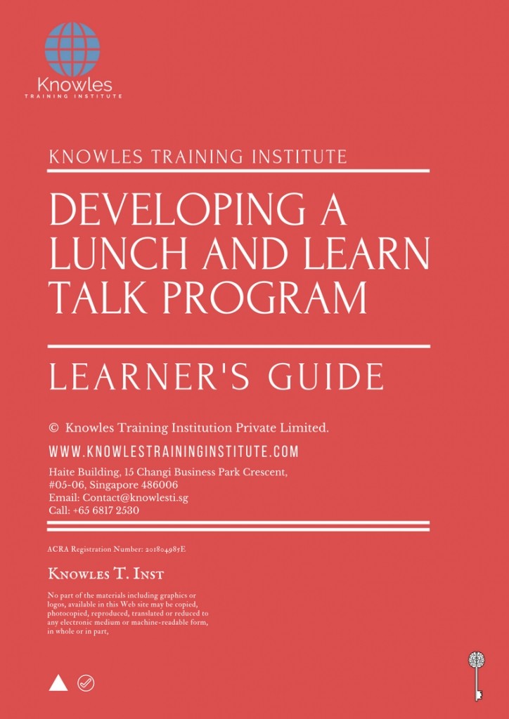 Developing A Lunch And Learn Talk Program Training Course in Spain Learner’s Guide