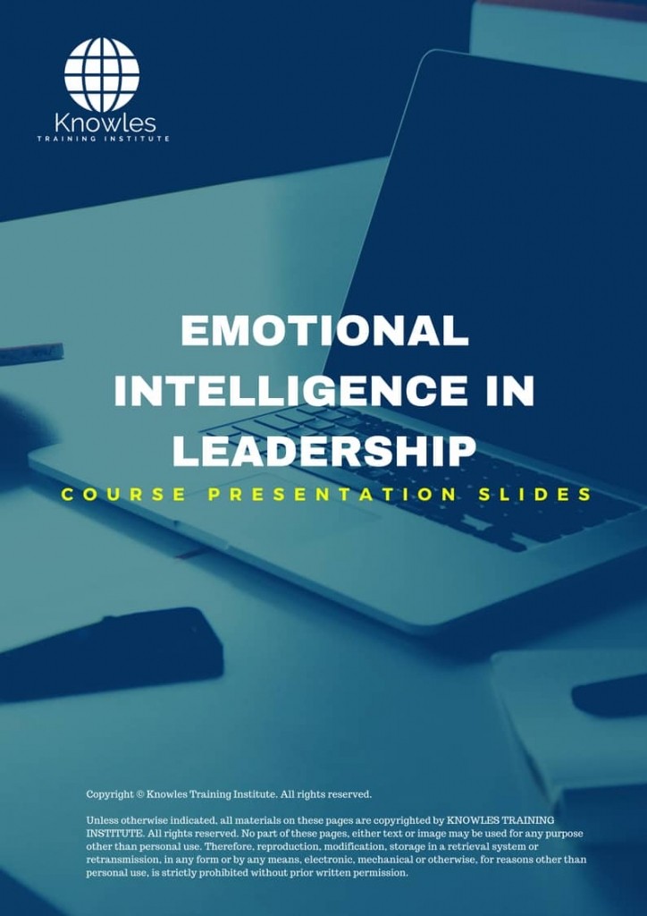 Emotional Intelligence In Leadership Training Course in Spain Presentation Slides