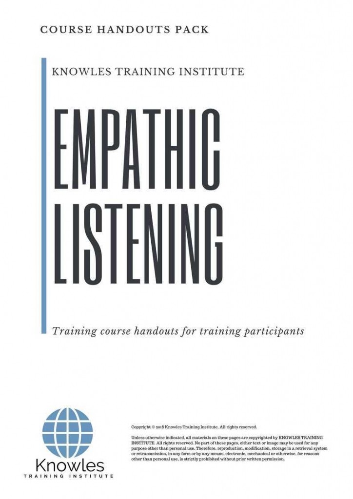 Empathic Listening Training Course in Spain Handouts