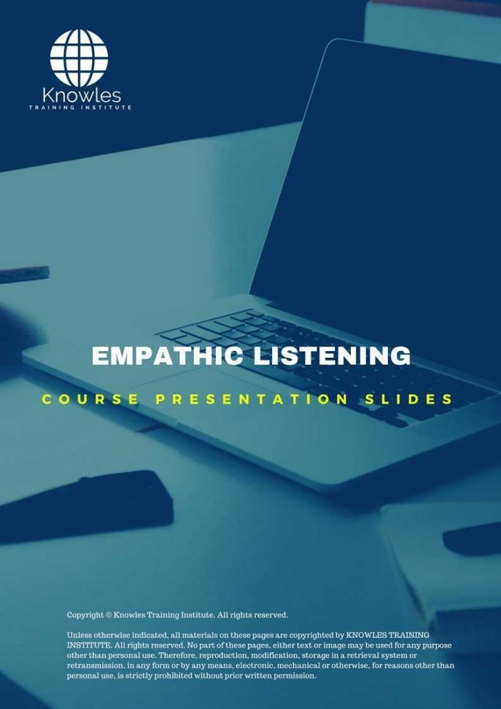 Empathic Listening Training Course in Spain Presentation Slides