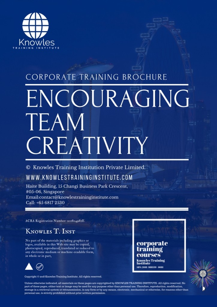 Encouraging Team Creativity Training Course in Spain Brochure