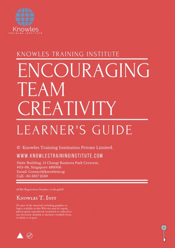 Encouraging Team Creativity Training Course in Spain Learner’s Guide