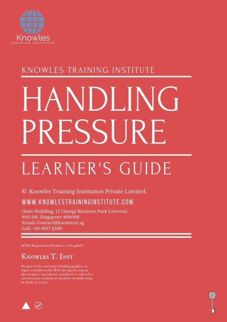 Handling Pressure Training Course in Spain Learner_s Guide