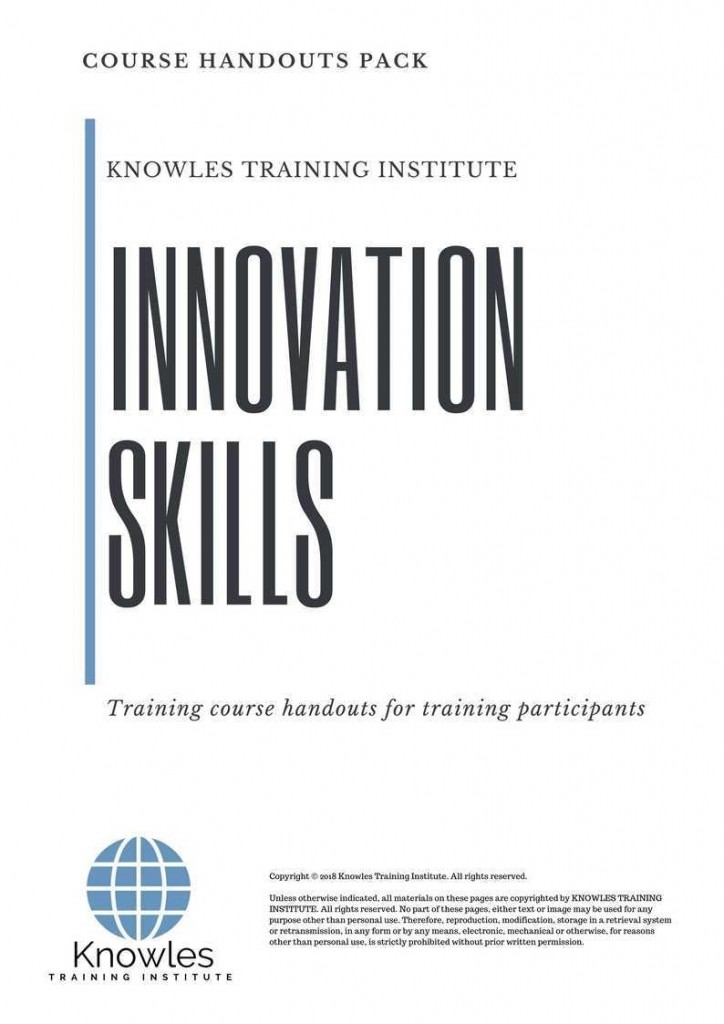 Innovation Skills Training Course in Spain Handouts