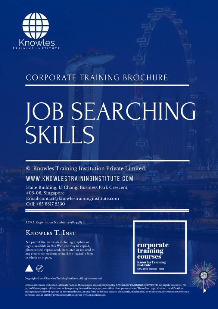Job Searching Skills Training Course in Spain Brochure