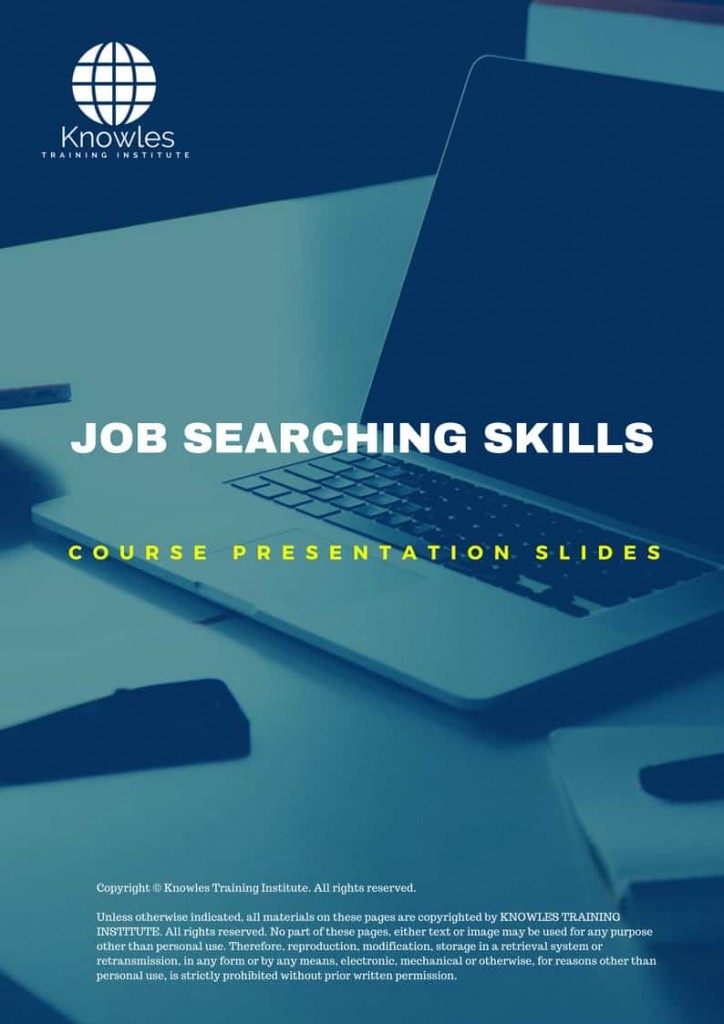 Job Searching Skills Training Course in Spain Presentation Slides
