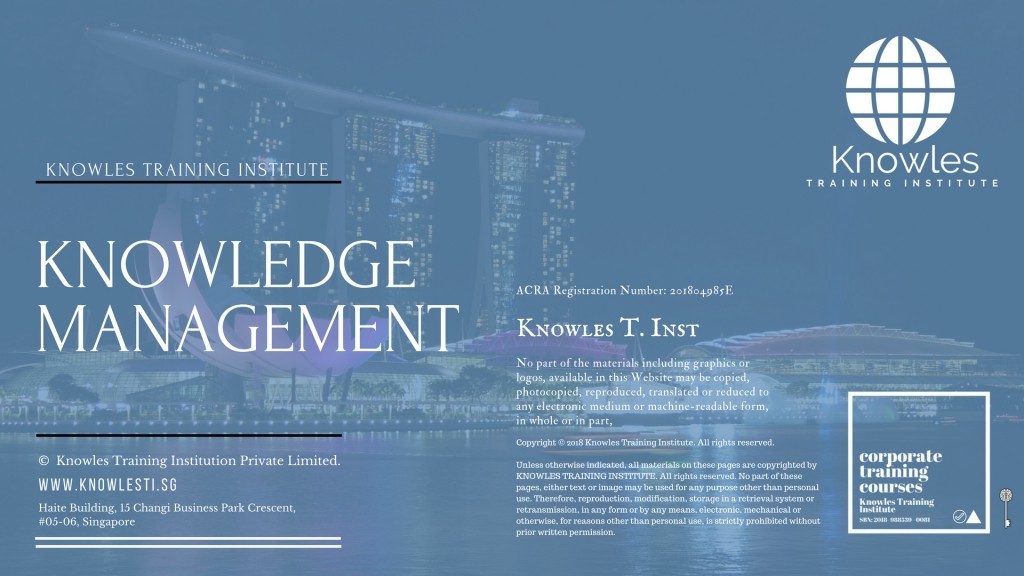 Knowledge Management Training Course in Spain