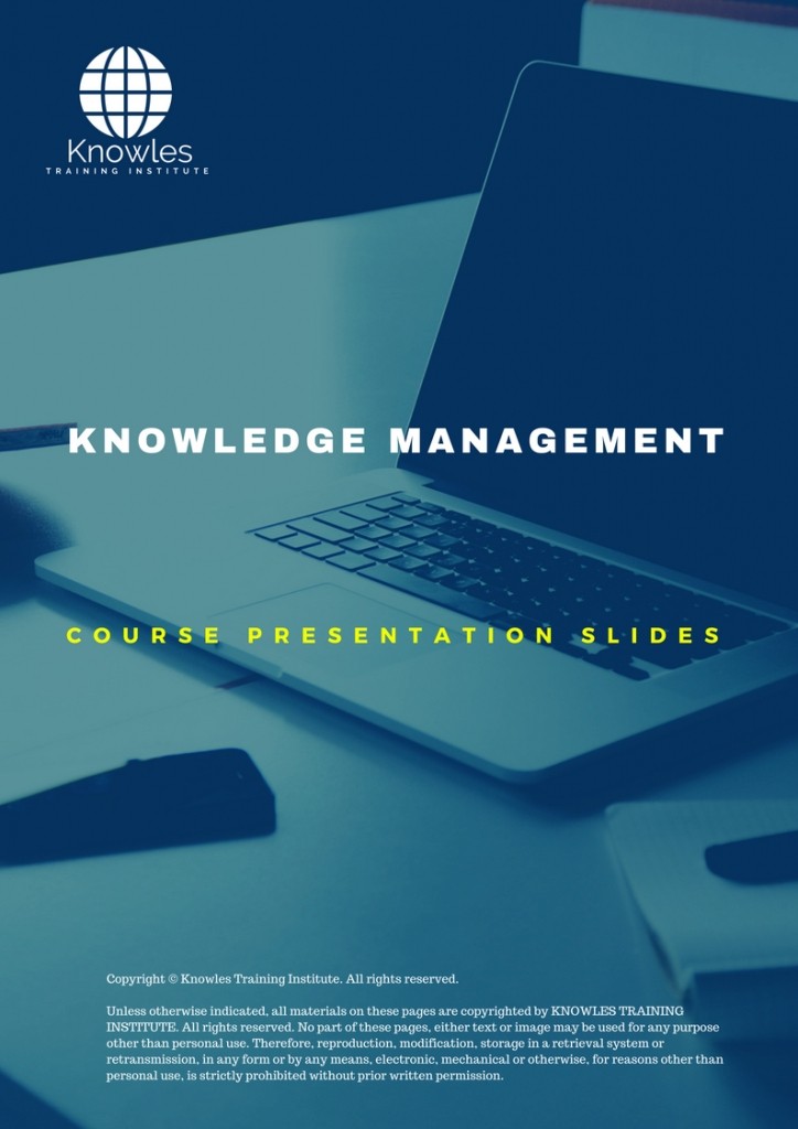Knowledge Management Training Course in Spain Presentation Slide