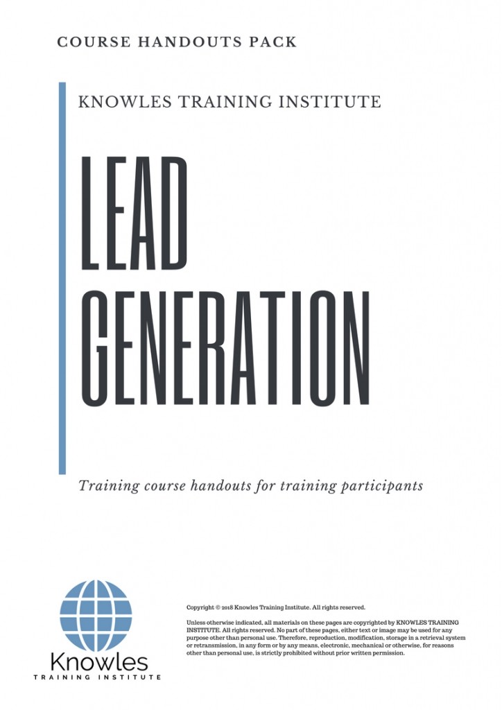 Lead Generation Course in Spain Handouts