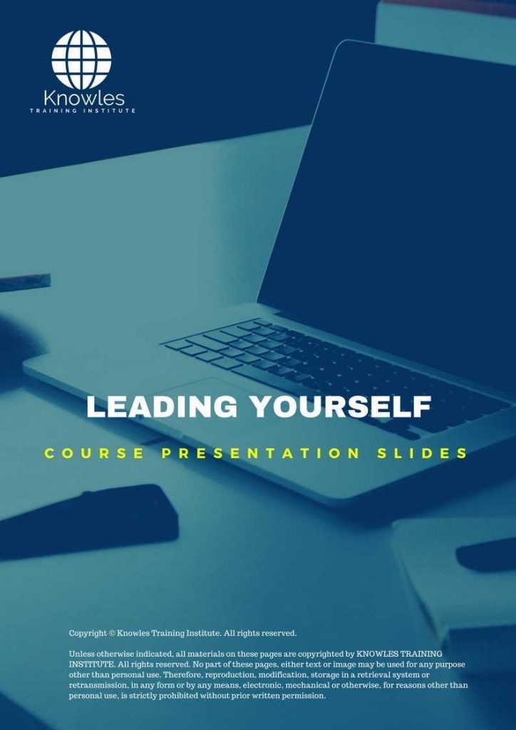 Leading Yourself Training Course in Spain Presentation Slides