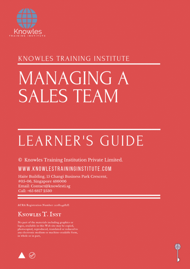 Managing A Sales Team Course in Spain Learner_s Guide