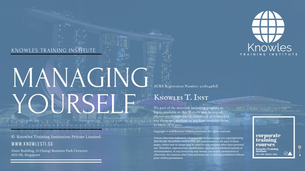 Managing Yourself Training Course in Spain