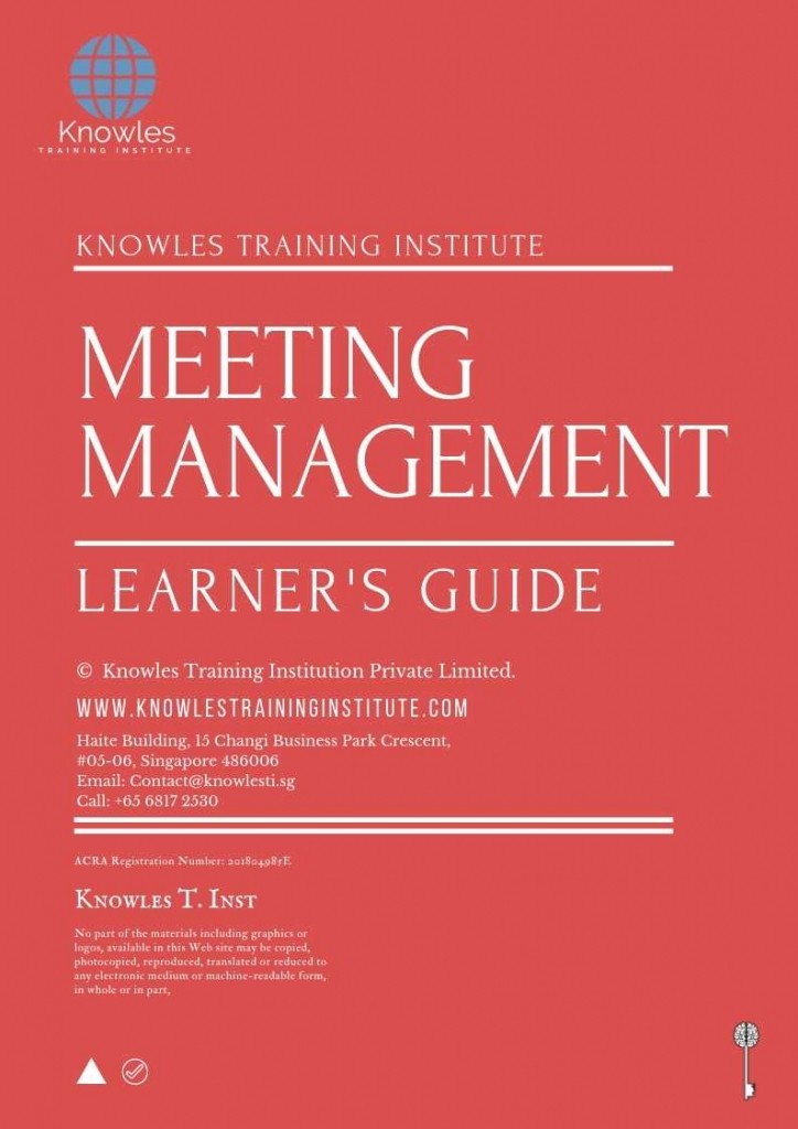 Meeting Management Training Course in Spain Learner_s Guide