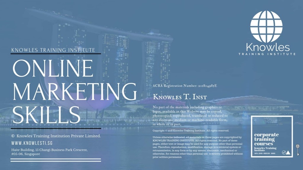 Online Marketing Skills Training Course in Spain