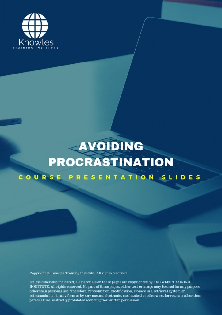 PPT Slides Used During Course For Avoiding Procrastination Course in Spain