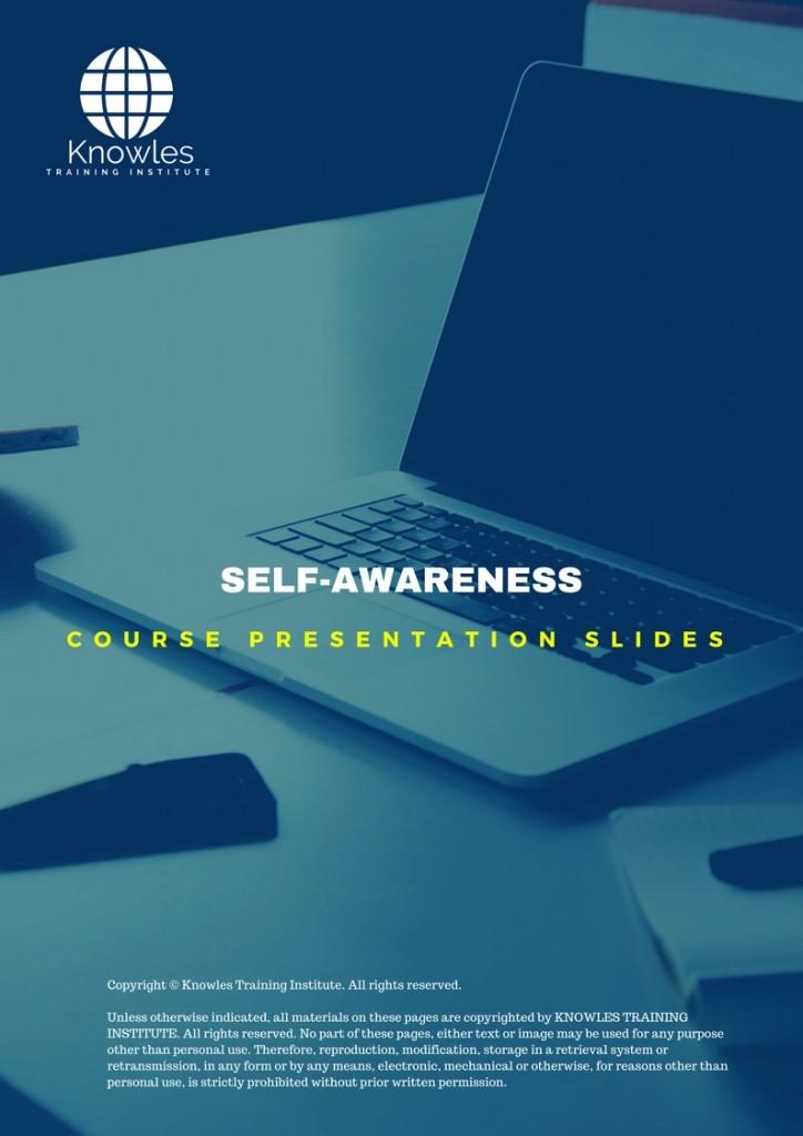 PPT Slides Used During Course For Self-Awareness Training Course in Spain