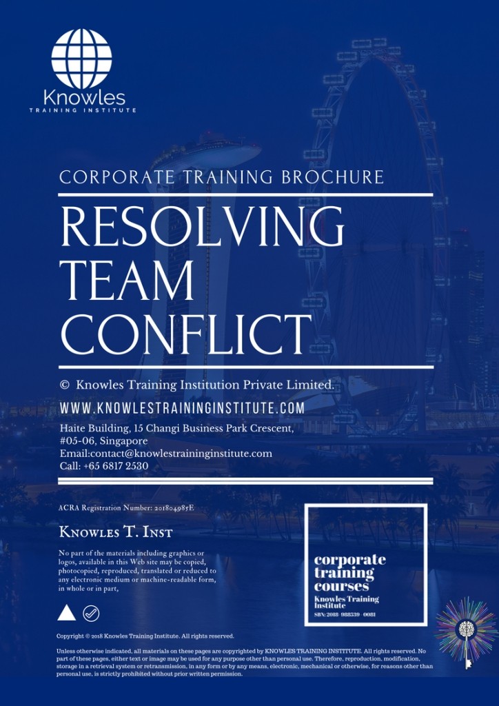Resolving Team Conflict Course in Spain Brochure