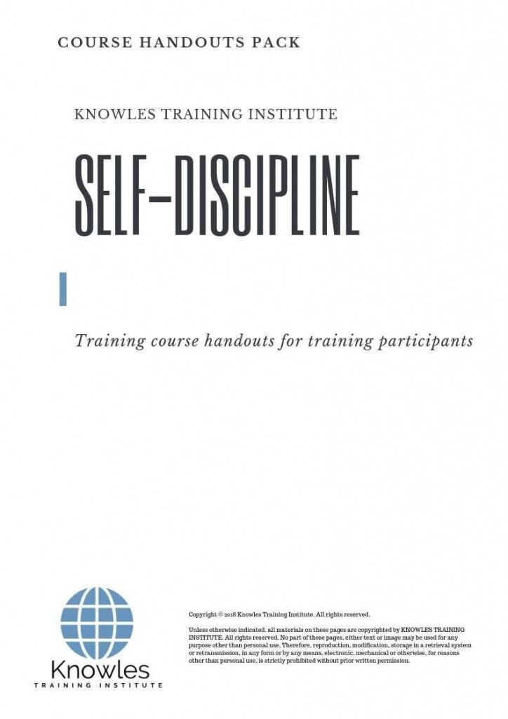 Self-Discipline Course in Spain Handouts