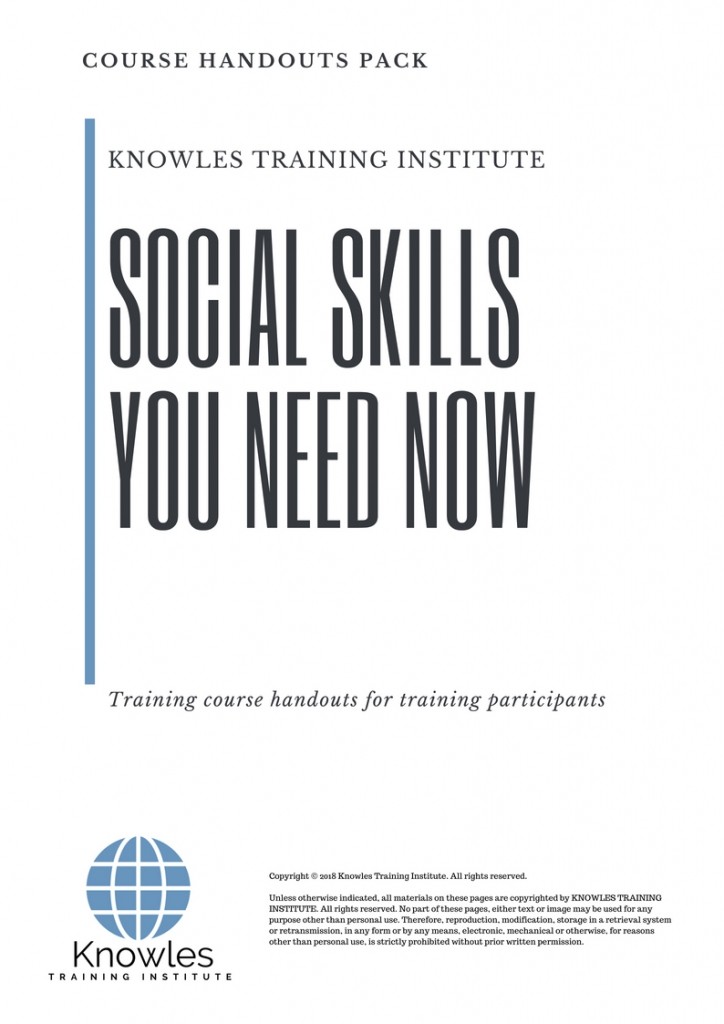 Social Skills You Need Now Training Course in Spain Handouts