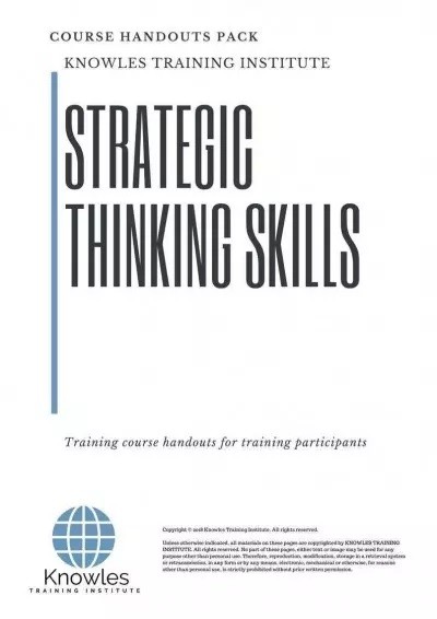 Strategic Thinking Skills Course in Spain Handouts