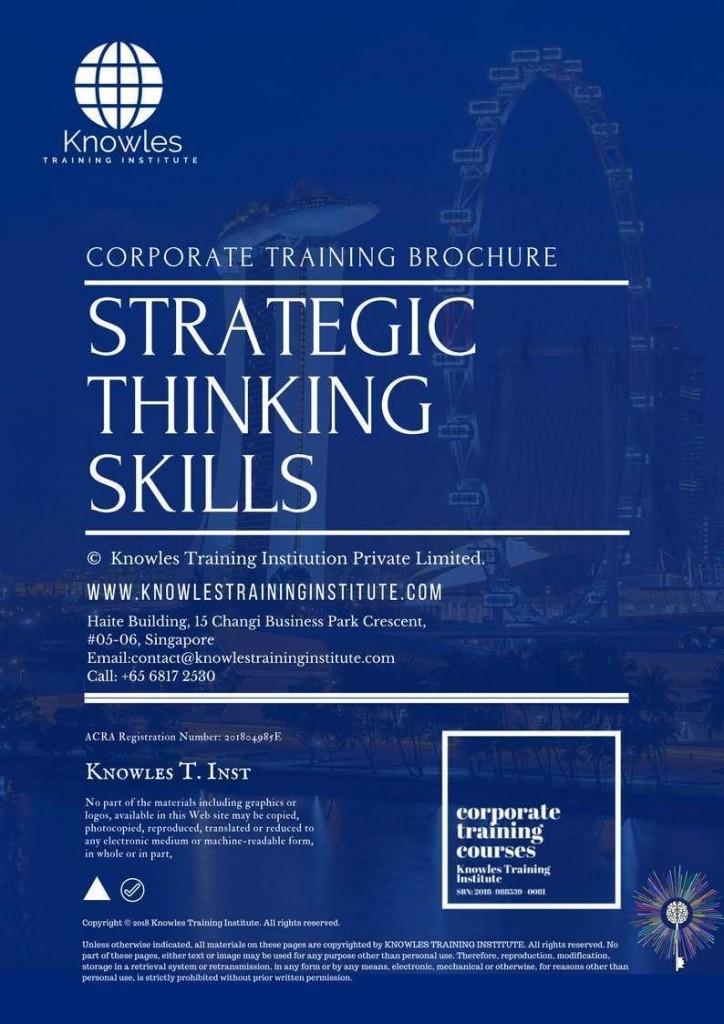 Strategic Thinking Skills Training Course in Spain Brochure