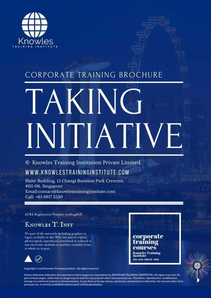 Taking Initiative Training Course in Spain Brochure