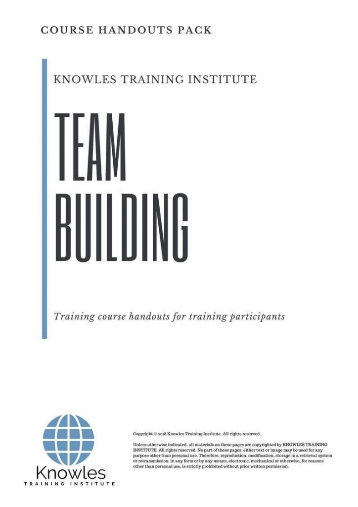 Team Building Training Course in Spain Handouts