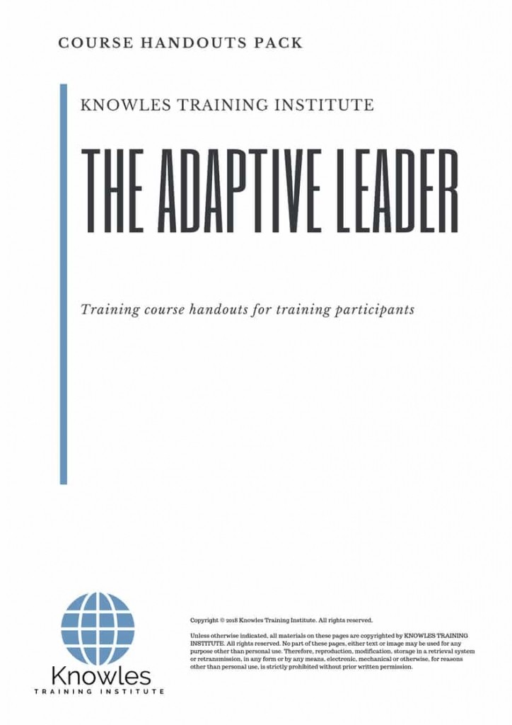 The Adaptive Leader Course in Spain Handouts