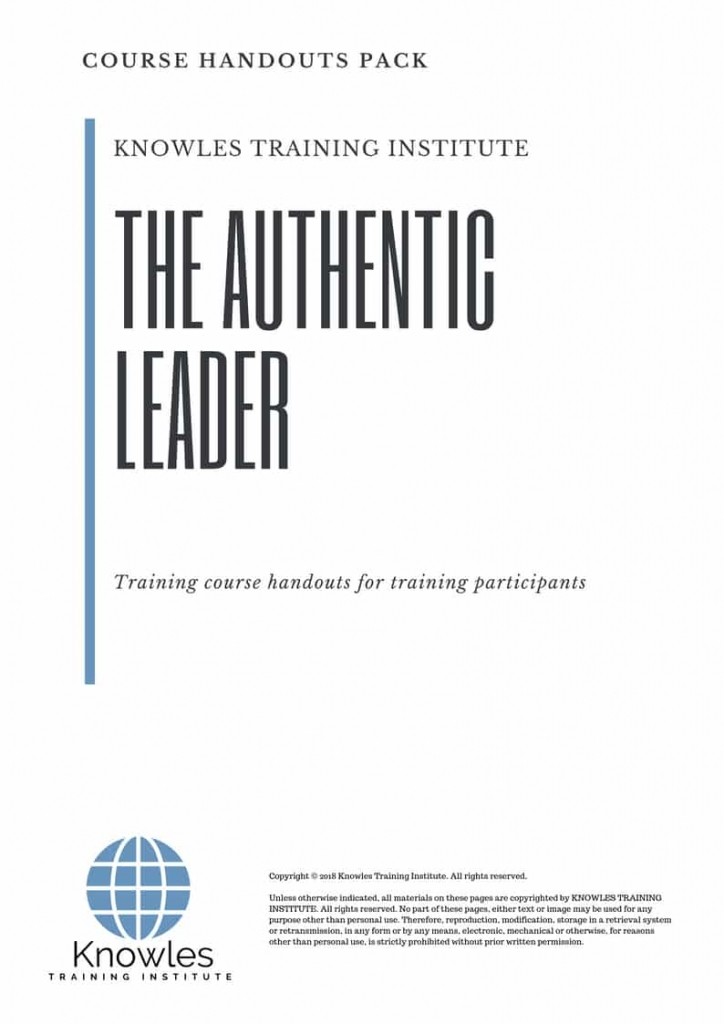 The Authentic Leader Course in Spain Handouts